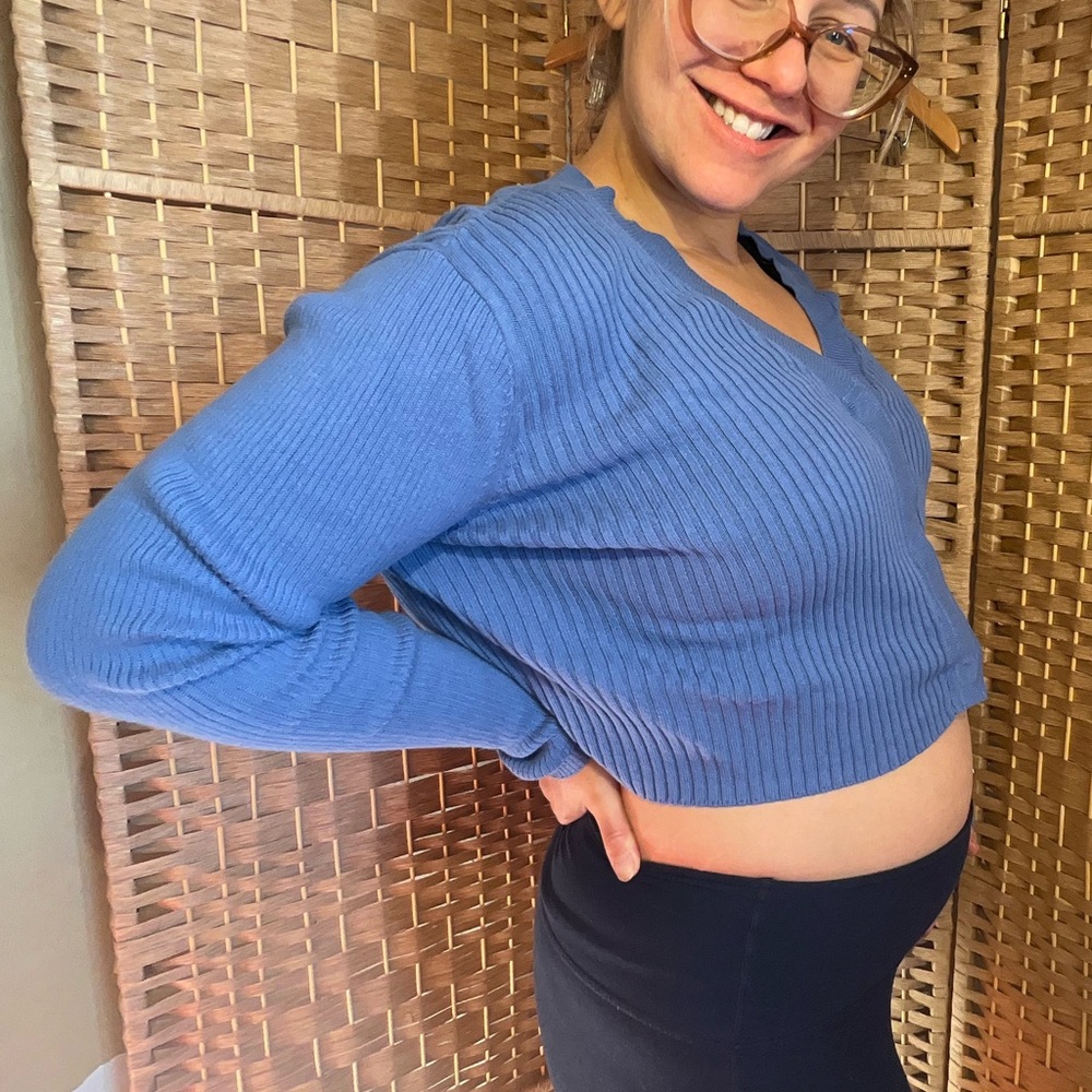 Cabi Cropped Snap Sweater - Picture 9 of 11